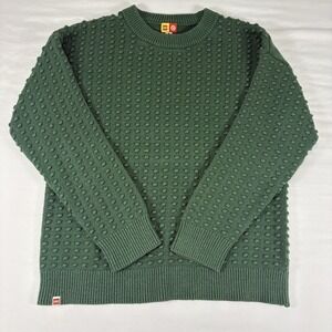 LEGO Target Crewneck Sweater Size M Green Knit Casual Streetwear Unisex